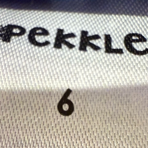 Pekkel Kid's Robe Purple and White Pajama with Hood and Unicorn Pockets - Picture 9 of 10